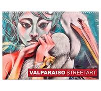 Calendrier 2027 · US Version · L'art urbain à Valparaiso | Œuvres d'art accrochées aux murs de Valparaiso (Chili · DIN A3 paysage · CALVENDO Calendrier mural