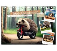Calendrier 2027 · US Version · L'aventure du hérisson | Calendrier rigolo avec des petits bonhommes piquants · DIN A4 paysage · CALVENDO Calendrier mural