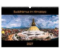 Calendrier 2027 · US Version · Le bouddhisme dans l'Himalaya | Parcours à travers les images bouddhistes · DIN A3 paysage · CALVENDO Calendrier mural