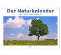 Calendrier 2027 · US Version · Le calendrier de la nature avec des | citations et des proverbes · Des photos de la nature accompagnées de dictons et… · DIN A4 paysage · CALVENDO Calendrier mural