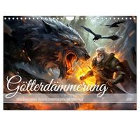 Calendrier 2027 · US Version · Le crépuscule des dieux - Le Ragnarok dans | la mythologie nordique · La grande finale des dieux dans les sagas nordiques · DIN A4 paysage · CALVENDO Calendrier mural