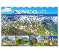 Calendrier 2027 · US Version · Le Großglockner, les Alpes, les marmottes et | bien plus encore, par VogtArt · La route du Großglockner, en haute montagne… · DIN A3 paysage · CALVENDO Calendrier mural