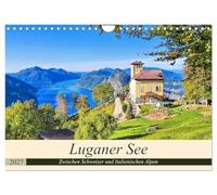 Calendrier 2027 · US Version · Le lac de Lugano - Entre les Alpes suisses | et italiennes · Des panoramas à perte de vue autour de la perle du Tessin · DIN A4 paysage · CALVENDO Calendrier mural