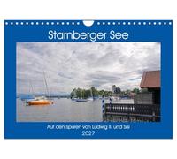 Calendrier 2027 · US Version · Le lac de Starnberg - Sur les traces de | Louis II et de Sissi · Le lac de Starnberg · Le lac du prince · DIN A4 paysage · CALVENDO Calendrier mural