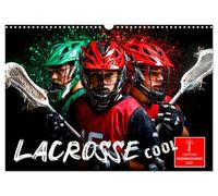 Calendrier 2027 · US Version · Le lacrosse, c'est cool | Un sport à couper le souffle conquiert le monde · DIN A3 paysage · CALVENDO Calendrier mural