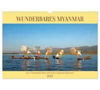 Calendrier 2027 · US Version · Le merveilleux Myanmar | Un voyage à la découverte du Myanmar, pays merveilleux et mystérieux · DIN A3 paysage · CALVENDO Calendrier mural