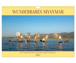 Calendrier 2027 · US Version · Le merveilleux Myanmar | Un voyage à la découverte du Myanmar, pays merveilleux et mystérieux · DIN A4 paysage · CALVENDO Calendrier mural