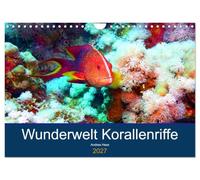 Calendrier 2027 · US Version · Le monde merveilleux des récifs coralliens | La splendeur des couleurs et la biodiversité sous-marine · DIN A4 paysage · CALVENDO Calendrier mural