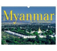 Calendrier 2027 · US Version · Le Myanmar, pays des temples et des pagodes | Une tradition ancestrale et une culture profondément enracinée dans le plus… · DIN A3 paysage · CALVENDO Calendrier mural