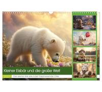 Calendrier 2027 · US Version · Le petit ours polaire et le grand monde | Un petit ours polaire curieux se lance dans un voyage passionnant · DIN A3 paysage · CALVENDO Calendrier mural