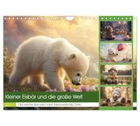 Calendrier 2027 · US Version · Le petit ours polaire et le grand monde | Un petit ours polaire curieux se lance dans un voyage passionnant · DIN A4 paysage · CALVENDO Calendrier mural