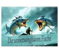 Calendrier 2027 · US Version · Le poisson indomptable | Un périple périlleux en compagnie du poisson monstrueux · DIN A3 paysage · CALVENDO Calendrier mural