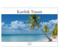 Calendrier 2027 · US Version · Le rêve des Caraïbes : l'île de Saona | Des plages paradisiaques à l'ombre des palmiers des Caraïbes · DIN A4 paysage · CALVENDO Calendrier mural