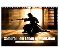 Calendrier 2027 · US Version · Le samouraï : une vie consacrée à la | méditation · Un hommage aux guerriers légendaires du Japon · DIN A4 paysage · CALVENDO Calendrier mural