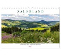 Calendrier 2027 · US Version · Le Sauerland : il faut absolument y être | allé · La région de moyenne montagne du Sauerland promet des expériences… · DIN A4 paysage · CALVENDO Calendrier mural