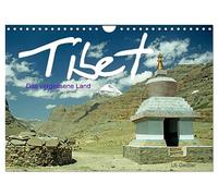 Calendrier 2027 · US Version · Le Tibet, cette terre oubliée | Un espace et un silence infinis sur le plus haut plateau du monde · DIN A4 paysage · CALVENDO Calendrier mural