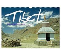 Calendrier 2027 · US Version · Le Tibet, cette terre oubliée | Un espace et un silence infinis sur le plus haut plateau du monde · DIN A3 paysage · CALVENDO Calendrier mural