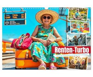 Calendrier 2027 · US Version · Le « turbo-retraite ». Quand la retraite | prend vraiment son envol · Des retraités rigolos en pleine action · DIN A3 paysage · CALVENDO Calendrier mural