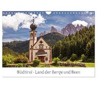 Calendrier 2027 · US Version · Le Tyrol du Sud : une région de montagnes et | de lacs · Des lacs aux eaux cristallines, des paysages de montagne à couper le… · DIN A4 paysage · CALVENDO Calendrier mural