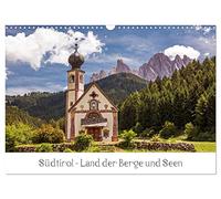 Calendrier 2027 · US Version · Le Tyrol du Sud : une région de montagnes et | de lacs · Des lacs aux eaux cristallines, des paysages de montagne à couper le… · DIN A3 paysage · CALVENDO Calendrier mural