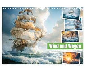 Calendrier 2027 · US Version · Le vent et les vagues | Grâce à nos capitaines expérimentés et à notre équipage de premier ordre, nous… · DIN A4 paysage · CALVENDO Calendrier mural