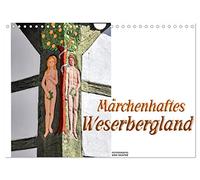 Calendrier 2027 · US Version · Le Weserbergland, un véritable conte de fées | Des images envoûtantes de la région du Weserbergland · DIN A4 paysage · CALVENDO Calendrier mural