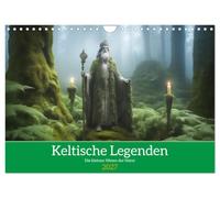 Calendrier 2027 · US Version · Légendes celtiques - Les petites créatures | de la nature · Partez en randonnée à travers les forêts celtiques enchantées · DIN A4 paysage · CALVENDO Calendrier mural