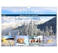 Calendrier 2027 · US Version · L'ère glaciaire. L' er et le gel dans la | nature · La beauté féérique de la nature sous la splendeur blanche · DIN A4 paysage · CALVENDO Calendrier mural