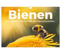 Calendrier 2027 · US Version · Les abeilles: ces petits animaux | travailleurs qui produisent du miel · Découvrez un aperçu du monde merveilleux… · DIN A4 paysage · CALVENDO Calendrier mural