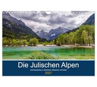 Calendrier 2027 · US Version · Les Alpes juliennes | Une incursion dans la région frontalière entre l'Autriche, la Slovénie et… · DIN A4 paysage · CALVENDO Calendrier mural