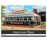 Calendrier 2027 · US Version · Les « American Diner » : ils existent encore | Quelques-uns des plus beaux exemples de diners américains classiques, issus de… · DIN A3 paysage · CALVENDO Calendrier mural