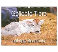 Calendrier 2027 · US Version · Les animaux bien-aimés de la ferme | Des animaux heureux rendent tout simplement heureux les enfants comme les… · DIN A3 paysage · CALVENDO Calendrier mural