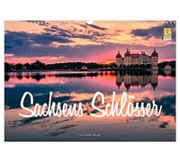 Calendrier 2027 · US Version · Les châteaux de Saxe | Châteaux et palais en Saxe · DIN A3 paysage · CALVENDO Calendrier mural