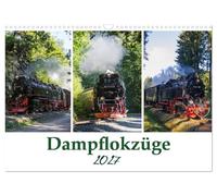 Calendrier 2027 · US Version · Les chemins de fer à voie étroite dans le | massif du Harz · Des trains qui sifflent et crachent de la vapeur pour les… · DIN A3 paysage · CALVENDO Calendrier mural