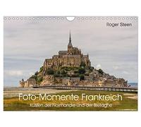 Calendrier 2027 · US Version · Les côtes de Normandie et de Bretagne | Le Mont-Saint-Michel, aux portes de la Bretagne, entre falaises et rochers… · DIN A4 paysage · CALVENDO Calendrier mural