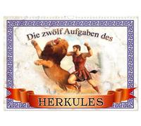 Calendrier 2027 · US Version · Les douze travaux d'Hercule | Les exploits héroïques d'une légende antique: Hercule · DIN A3 paysage · CALVENDO Calendrier mural