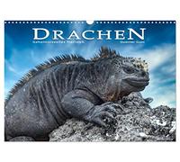 Calendrier 2027 · US Version · Les dragons : un règne animal mystérieux | Varans exotiques, iguanes et lézards: des créatures qui semblent tout droit… · DIN A3 paysage · CALVENDO Calendrier mural