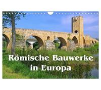 Calendrier 2027 · US Version · Les édifices romains en Europe | Un héritage romain considérable à travers l'Europe · DIN A4 paysage · CALVENDO Calendrier mural
