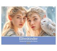 Calendrier 2027 · US Version · Les enfants-fées : des êtres magiques pleins | de lumière · De gracieux enfants elfes · DIN A3 paysage · CALVENDO Calendrier mural