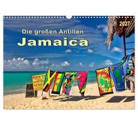 Calendrier 2027 · US Version · Les Grandes Antilles - La Jamaïque | Une île tropicale des Caraïbes comptant plus de 300 plages · DIN A3 paysage · CALVENDO Calendrier mural