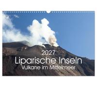 Calendrier 2027 · US Version · Les îles de Lipari - Des volcans en mer | Méditerranée · Îles volcaniques de la mer Méditerranée, au nord de la Sicile · DIN A3 paysage · CALVENDO Calendrier mural