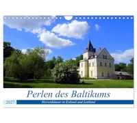 Calendrier 2027 · US Version · Les joyaux des pays baltes | les demeures d'Estonie et de Lettonie · Anciens manoirs dans les pays baltes · DIN A4 paysage · CALVENDO Calendrier mural
