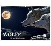 Calendrier 2027 · US Version · Les loups. Les éminences grises | Isegrim, entre réalité et univers féérique · DIN A3 paysage · CALVENDO Calendrier mural