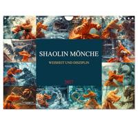 Calendrier 2027 · US Version · Les moines de Shaolin : sagesse et | discipline · La force de la discipline, la profondeur de la sagesse : une… · DIN A4 paysage · CALVENDO Calendrier mural
