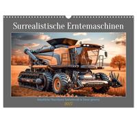 Calendrier 2027 · US Version · Les moissonneurs surréalistes | Les moissonneuses présentées ici sont des engins uniques et atypiques qui… · DIN A3 paysage · CALVENDO Calendrier mural