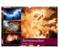 Calendrier 2027 · US Version · Les Mondes des Étoiles | Il s'agit de vues de mondes étoilés créées par ordinateur · DIN A3 paysage · CALVENDO Calendrier mural