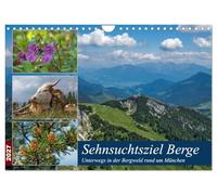 Calendrier 2027 · US Version · Les montagnes, une destination de rêve | En route vers les montagnes autour de Munich · Devenez un « conquérant de… · DIN A4 paysage · CALVENDO Calendrier mural