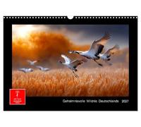 Calendrier 2027 · US Version · Les mystérieuses contrées sauvages de | l'Allemagne · Découvrez la merveilleuse diversité de la nature allemande · DIN A3 paysage · CALVENDO Calendrier mural