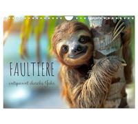 Calendrier 2027 · US Version · Les paresseux : détendus toute l’année | Venez vous détendre et ralentir le rythme de votre quotidien · DIN A4 paysage · CALVENDO Calendrier mural