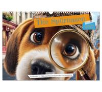Calendrier 2027 · US Version · Les petits détectives - 12 chiens, 12 | enquêtes : le calendrier pour enfants dédié aux détectives · Un calendrier… · DIN A3 paysage · CALVENDO Calendrier mural